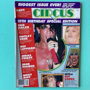 CIRCUS MAGAZINE October 31 1984 RATT'S STEPHEN PEARCY Motley Crue Def Leppard